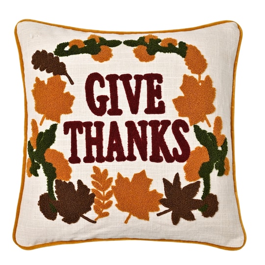 18" Give Thanks Pillow by Ashland®